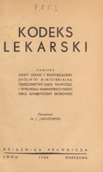 Kodeks lekarski