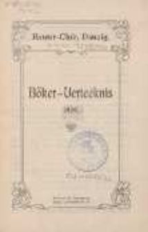 Böker-Verteeknis : 1909
