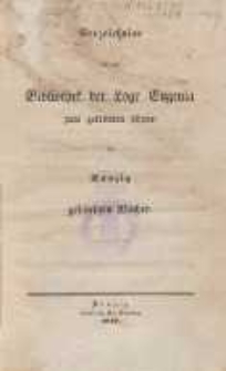 Verzeichniss der zur Bibliothek der Loge Eugenia zum gekr&ouml;nten L&ouml;wen in Danzig geh&ouml;rigen B&uuml;cher