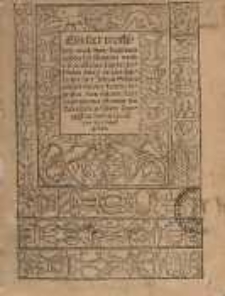 Ein seer trostelich vnnd kurtz Regiment widder die schwinde vnnd erschreckliche plage der Pestilentz durch den hochgelarten herr Johan So[m]merfelt [...] begriffen, dem Erbarn Radt vnnd gantzer Gemeyn der K&ouml;niglichen Stadt Dantzigt zu sonderm trost ynn den druck geben