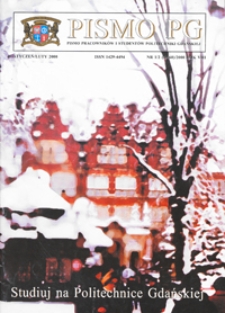 Pismo PG : pismo pracowników i studentów Politechniki Gdańskiej, 2000, R. 8, nr 1/2 (Styczeń/Luty)