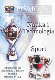 Pismo PG : pismo pracowników i studentów Politechniki Gdańskiej, 2000, R. 8, nr 8 (Listopad)