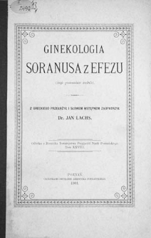 Ginekologia Soranusa z Efezu