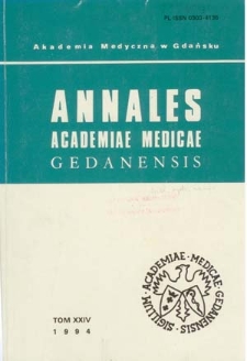 Annales Academiae Medicae Gedanensis, 1994, t. 24