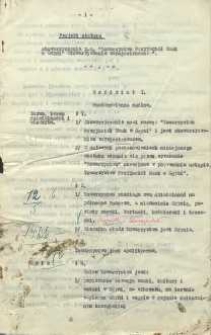 Projekt statutu stowarzyszenia p.n. " Towarzystwo Przyjaci&oacute;ł Nauk" w Gdyni