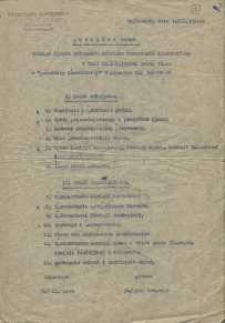 Dokumenty z obrad Walnego Zjazdu Delegatów Oddziału Zrzeszenia Kaszubskiego w Wejherowie