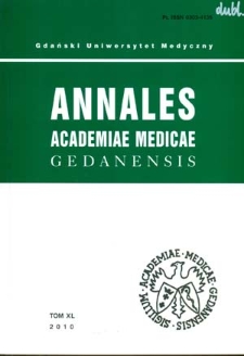 Annales Academiae Medicae Gedanensis, 2010, t. 40
