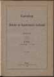 Katalog der Bibliothek der Naturforschenden Gesellschaft in Danzig. H. 2, C. Meteorologie - D. Physik