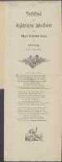 Tafellied zur 50 j&auml;hrigen Jubelfeier des B&uuml;rger-Sch&uuml;tzen-Corps zu Danzig : am 14. Juli 1898