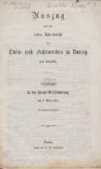 Auszug aus dem dritten Jahresbericht des Turn- und Fechtvereins zu Danzig pro 1863/64 : Vorgetragen in der Haupt-Versammlung am 9. Mai 1864