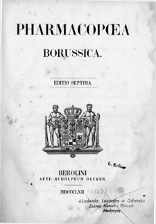Pharmacopoea Borussica