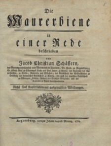 Die Maurerbiene in einer Rede