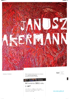 Plakat do wystawy prof. Janusza Akermanna