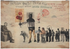 Poster do wystawy prof. Jerzego Krechowicza: Replika Hołdu Pruskiego. Tym razem w Gdańsku w Domu Angielskim 6 grudnia 2011 godz.13. Pozegnanie profesora Jerzego Krechowicza.