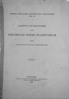 Super theoricas novas planetarum