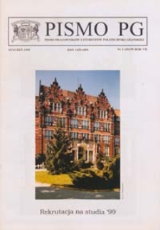 Pismo PG : pismo pracowników i studentów Politechniki Gdańskiej, 1999, R. 7, nr 1 (Styczeń)