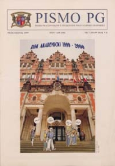 Pismo PG : pismo pracowników i studentów Politechniki Gdańskiej, 1999, R. 7, nr 7 (Październik)