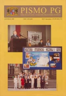 Pismo PG : pismo pracowników i studentów Politechniki Gdańskiej, 1999, R. 7, nr 9, wyd. spec. (Listopad)