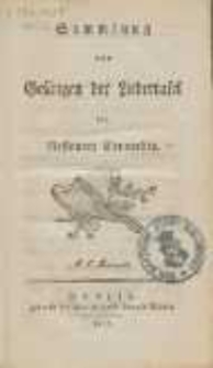 Sammlung von Gesängen der Liedertafel der Ressource Concordia