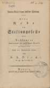 Innere Ruhe beym &auml;ussern Sturme : Eine Rede am Stiftungsfeste der Ressource Humanitas zur geselligen Freude : gehalten den 21. Januar 1807