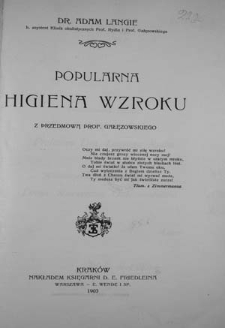 Popularna higiena wzroku