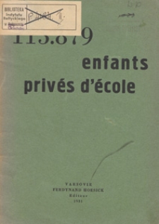 113.879 enfants priv&eacute;s de l'&eacute;cole