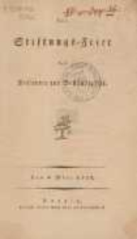 Rundgesang am Stiftungstage der neuen Reffource Humanitas : den 18. Januar 1829