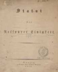 Statut der Ressource Einigkeit