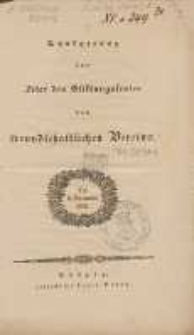Rundgesang zur Feier des Stiftungsfestes des freundschaftlichen Vereins : am 2. November 1831