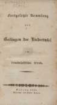 Fortgesetzte Sammlung von Gesängen der Liedertafel im freundschaftlichen Verein