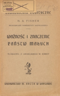 Ważność i znaczenie państw małych