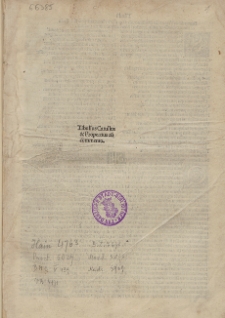 Elegiae cum commento Bernardini Veronensis / Albius Tibullus. Carmina cum commento Antonii Partenii [...]