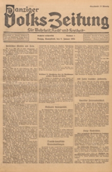 Danziger Volks - Zeitung für Wahrheit, Recht, und Freiheit, 1934.01.27 nr 7