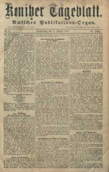 Konitzer Tageblatt.Amtliches Publikations=Organ