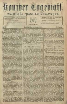 Konitzer Tageblatt.Amtliches Publikations=Organ