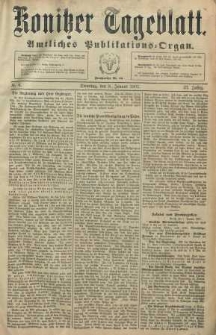 Konitzer Tageblatt.Amtliches Publikations=Organ