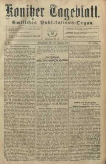 Konitzer Tageblatt.Amtliches Publikations=Organ