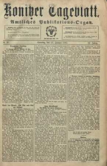 Konitzer Tageblatt.Amtliches Publikations=Organ