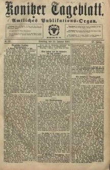 Konitzer Tageblatt.Amtliches Publikations=Organ