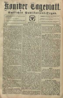 Konitzer Tageblatt.Amtliches Publikations=Organ