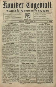 Konitzer Tageblatt.Amtliches Publikations=Organ