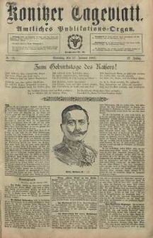 Konitzer Tageblatt.Amtliches Publikations=Organ