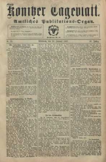 Konitzer Tageblatt.Amtliches Publikations=Organ