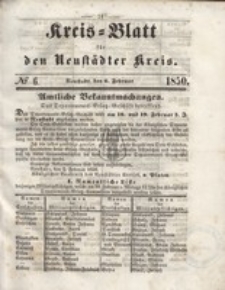 Kreis=Blatt fur den Neustadter Kreis, nr.6,1850