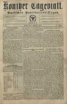 Konitzer Tageblatt.Amtliches Publikations=Organ