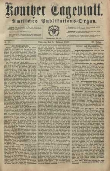 Konitzer Tageblatt.Amtliches Publikations=Organ