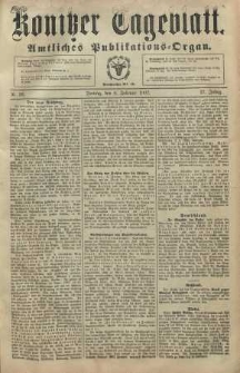 Konitzer Tageblatt.Amtliches Publikations=Organ
