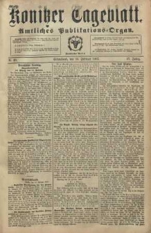 Konitzer Tageblatt.Amtliches Publikations=Organ