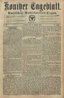 Konitzer Tageblatt.Amtliches Publikations=Organ