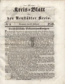 Kreis=Blatt fur den Neustadter Kreis, nr.9,1850